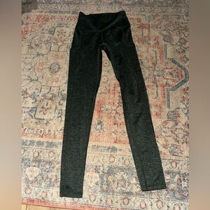 Heathered‎ Green Aerie Charcoal Leggings, Chill Play Move, Small